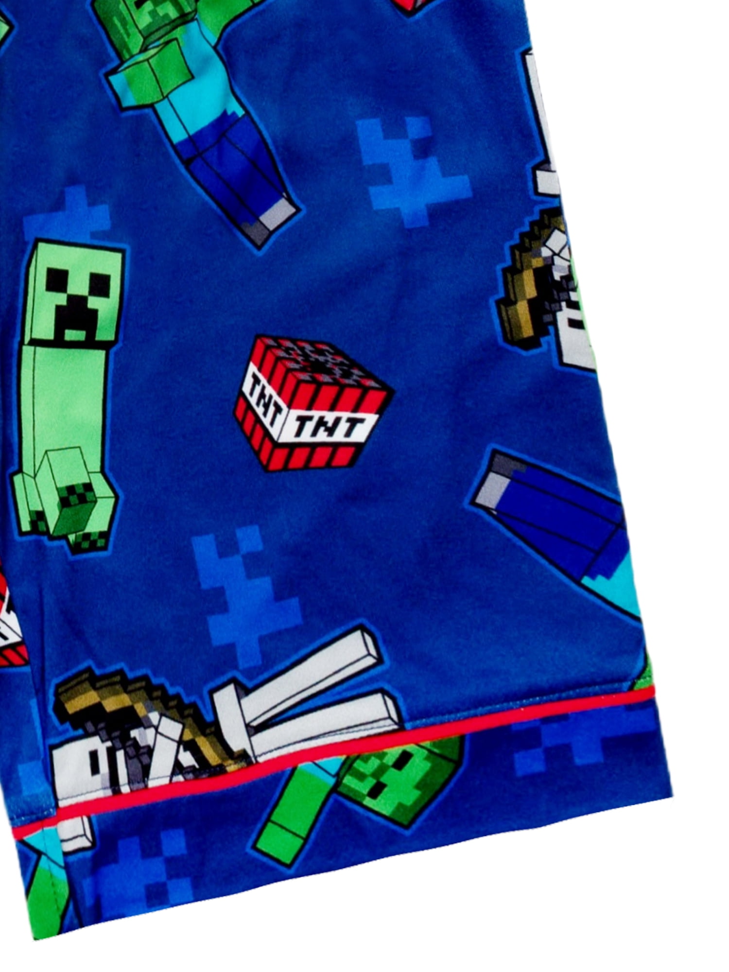 Minecraft Boys 2-Piece Coat and Short Pajama Set, Sizes 4-12
