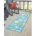 thumbnail image 4 of Jill Zarin Caribbean Outdoor Collection Area Rug - Grenada (2' x 8' Runner Blue/Yellow), 4 of 12