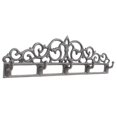 thumbnail image 3 of Perchero, soporte para llaves de pared, resistente, de fácil instalación, de metal decorativo con 5 ganchos, perchero para sombreros y perchero para, 3 of 8