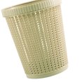 thumbnail image 4 of Bolsa para tirar, bote de basura, ratán de imitación, cubo de basura de plástico redondo, cesta de almacenamiento de basura sin cubierta para el hogar, verde L, 4 of 6