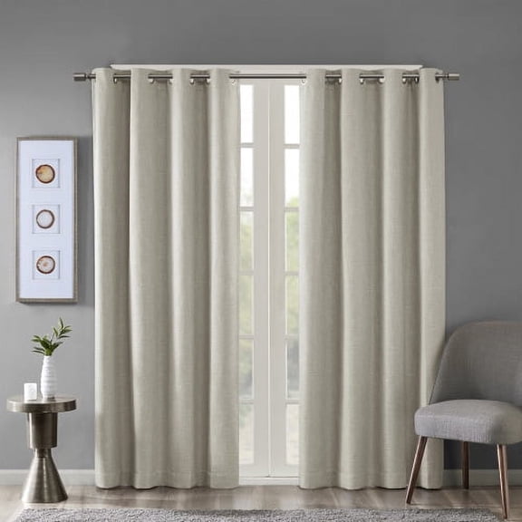 Zateety Printed Grommet Top Blackout Curtain Panel Curtains