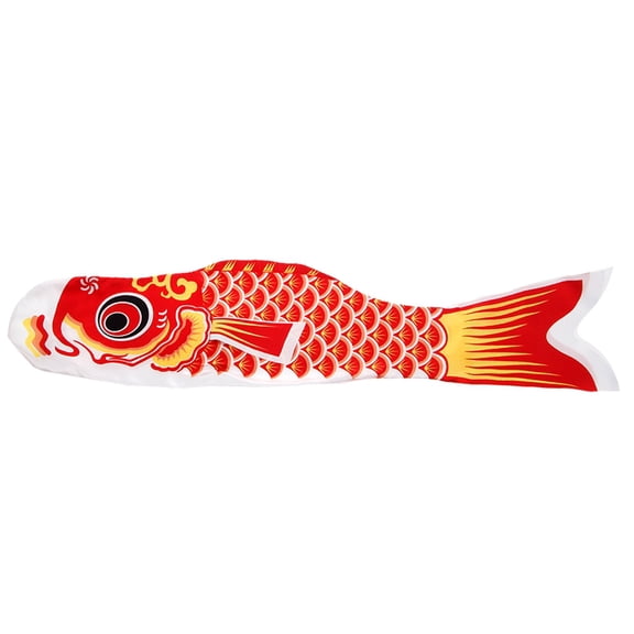 JUNTEX 70cm Koi Nobori Carp Wind Socks Koinobori Colorful Fish Flag Hanging Wall Decor