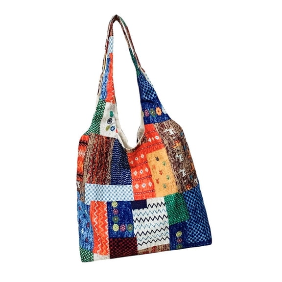 Aesthetic Toted Bag for Women Reusable Canvas Shoulder Bag for Shopping,Grocery