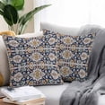 thumbnail image 2 of Waterproof Throw Pillow Covers Set of 2, 18x18 Inch Bohemian Decorative Pillowcases Outdoor Pillow Slip Cushion Covers Set for Couch Tent Western Rustic Tribal Ethnic Boho Farmhouse, 2 of 7