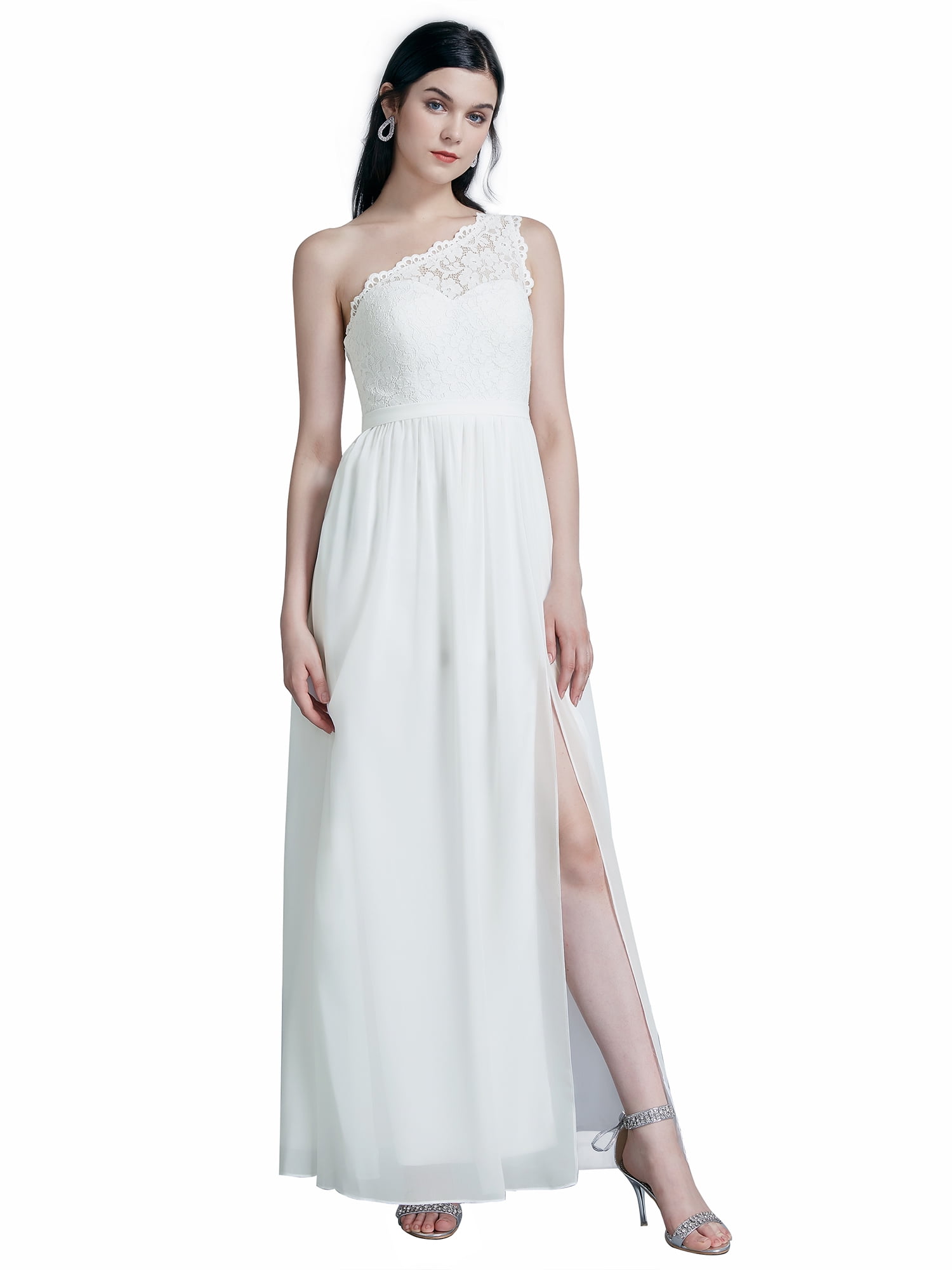 walmart long white dress