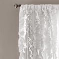 thumbnail image 2 of Lush Decor Belle 84" x 54" Textured White 3" Rod Pocket Single Window Panel Curtain, 2 of 6