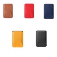 thumbnail image 4 of AMERTEER Attachable Phone Card Holder Table Cellphone Stand Smartphone Case Portable Travel Back Cover Storage Organizer Bracket Brown, 4 of 10