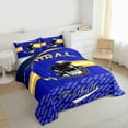 thumbnail image 3 of Homewish Football Game Bedding Comforter Set,Sport Theme Twin Comforter Sets,Blue Rugby Helmet Bedding Set For Boys Kids,Breathable Home Decor Reversible,2-Piece, 3 of 8