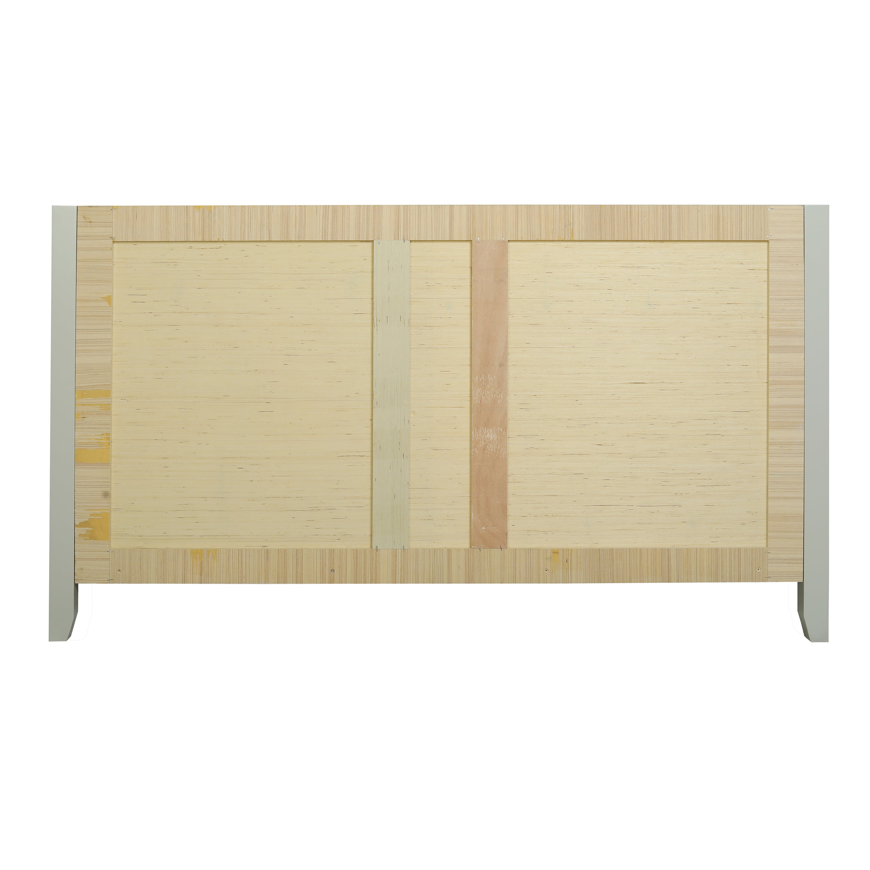Design House Dawson 48-Inch Bathroom Vanity Cabinet, Ready to Assemble, 2-Door 6-Drawer Freestanding, Comfort Height 34 in., Sherwin-Williams® On the Rocks, Matte Black Hardware, 228445-OTR-RTA