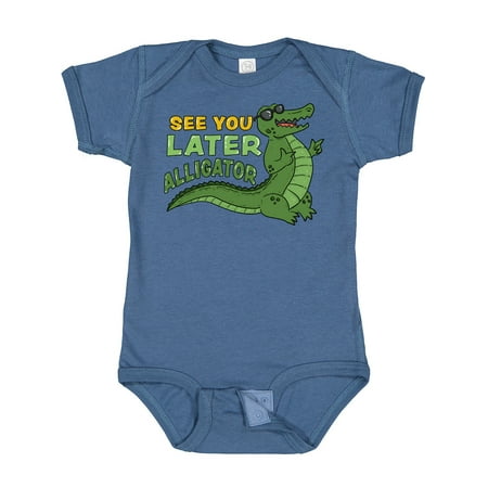 

Inktastic See You Later Alligator with Black Sunglasses Boys or Girls Baby Bodysuit
