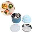 thumbnail image 1 of Fiambrera aislada contenedor de alimentos accesorio de cocina preservación del calor de doble capa para cuenco de arroz cocina casera, 1 of 8