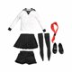 thumbnail image 2 of Traje de uniforme para niña, ropa para mujer, falda, disfraz de moda elegante, Cosplay para muñeca BJD de 12 pulgadas, figuras femeninas, vestir el, 2 of 8