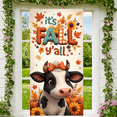 thumbnail image 6 of Colorful Design Fall Banner Cute Autumn Cow Thanksgiving Pumpkin for Seasonal Decor Home Decoration Festive Celebration, 6 of 9