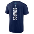thumbnail image 3 of Men's Anthony Edwards Navy Minnesota Timberwolves Playmaker Team Name & Number T-Shirt, 3 of 3