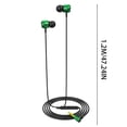 thumbnail image 2 of FEISHENTT Wired Earbuds with Microphone 3.5mm,Headphones Wired Noise Cancelling with Microphone Remote Control for laptops PC,MP3/4,Switch,Most 3.5mm Audio Devices,Green, 2 of 8