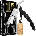 thumbnail image 1 of Bottle Opener Wine Opener Corkscrew - 1PC Multi-Purpose Wine Bottle Opener, Corkscrew Wine Opener, Ouvre Bouteille de Vin, Bar & Wine Tools Corkscrews & Openers Bottle Openers - Black, 1 of 6