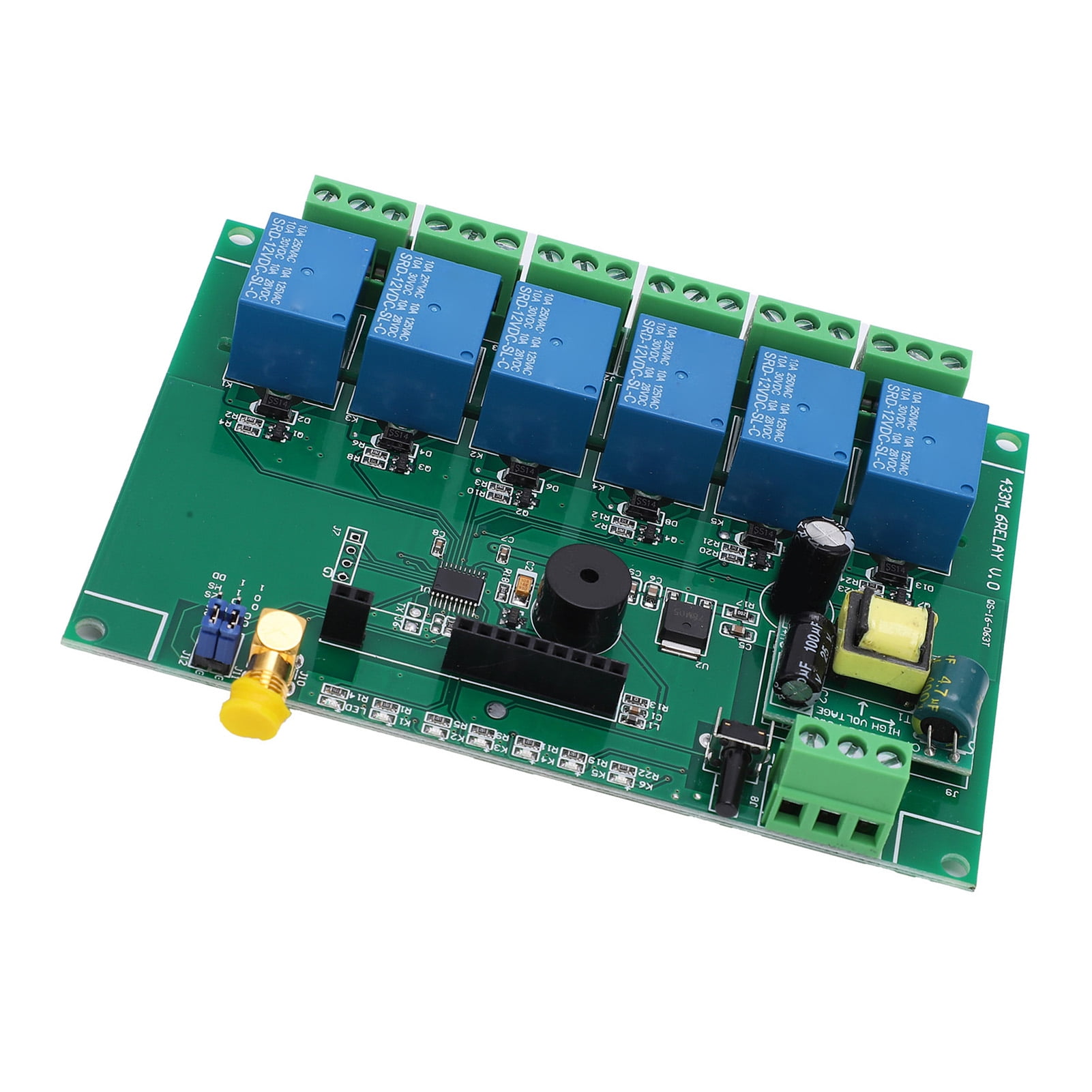 Relay Board, 3 Modes Relay Module Low Power Printed Circuit Board 6