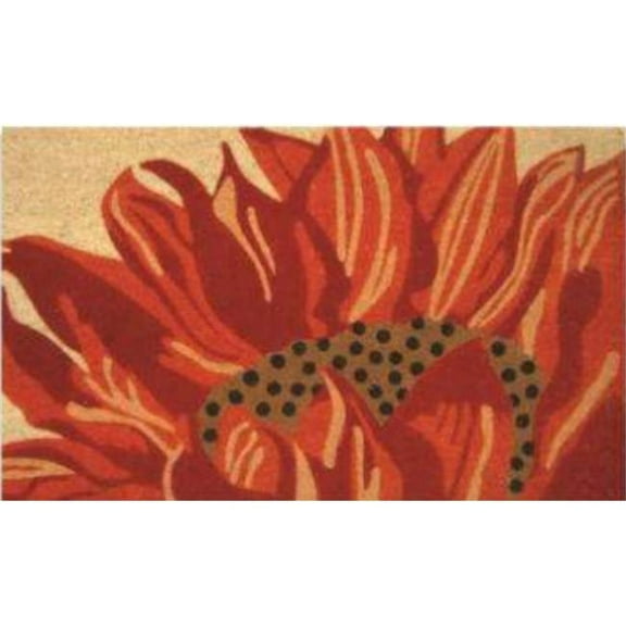 Geo Crafts G494 18 x 30 in. Coir Blazing Sunflower Welcome Doormat