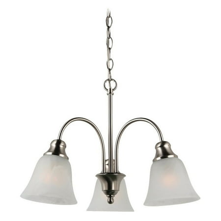 Sale Gold Chandelier - Sea Gull Lighting Windgate 35949BLE-962 3-Light Chandelier - 20 diam. in. - Brushed Nickel