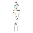 thumbnail image 1 of Baño para pájaros con enrejado de jardín, pequeño baño decorativo de hierro para amantes de los pájaros Mariposa, 1 of 8