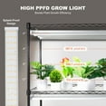 thumbnail image 3 of KFFKFF Metal Plant Shelf, 6-Level, 192W, with Adjustable Grow Light, Mobile Seed Germination Rack, 29.5"L x 13.8"W x 70.9"H, Ideal for Indoor Gardening, 3 of 9