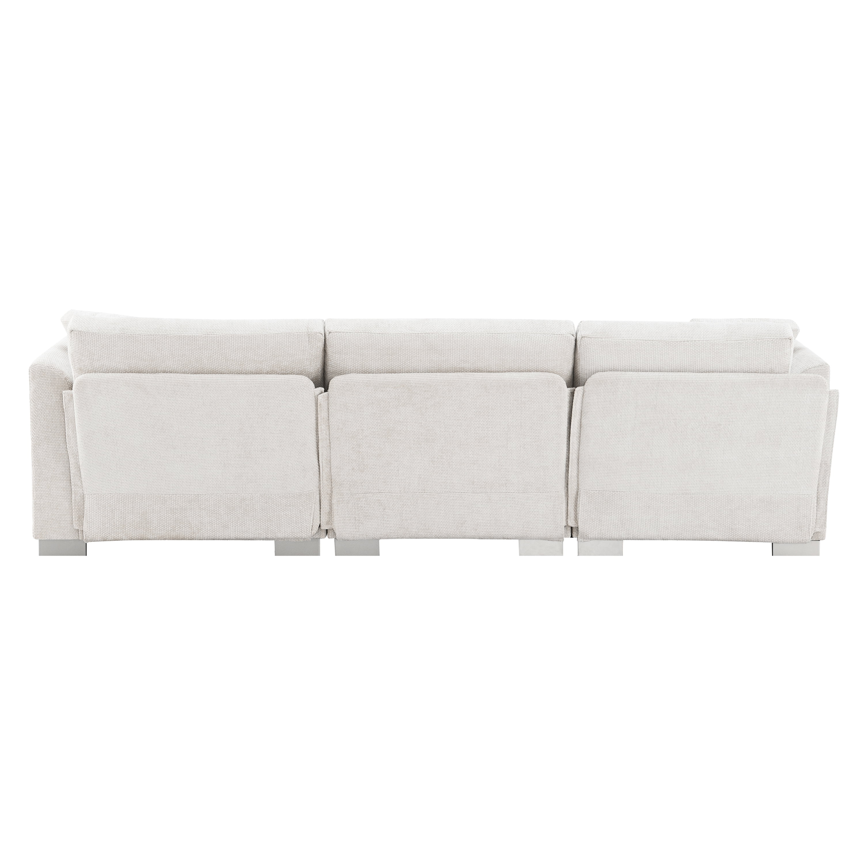 MAYEERTY 96x56" Modern Cloud Sectional Sofa - L-Shaped 4-Seat Chenille Couch with 2 Free Pillows/Oversized Chaise for Living Room/Apartment/Office, 3 Colors