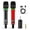 Red+Black, variant on Bietrun Rechargeable Wireless Microphone, Dual Metal Cordless Handheld Dynamic Wireless Mics with 1/4'' Output for Karaoke, Meeting, Singing, Church, Wedding(UHF 240ft Range)(Receiver with Bluetooth)