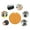 Orange, variant on BotaniNest Bluetooth Smart Locator Pet Tracker . Mini Phone Items Smart Locator For Cell Phones. Keys. Wallets. Pets