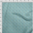 thumbnail image 4 of oneOone Cotton Poplin Light Blue Fabric Asian Kilim Quilting Supplies Print Sewing Fabric By The Yard 42 Inch Wide, 4 of 5