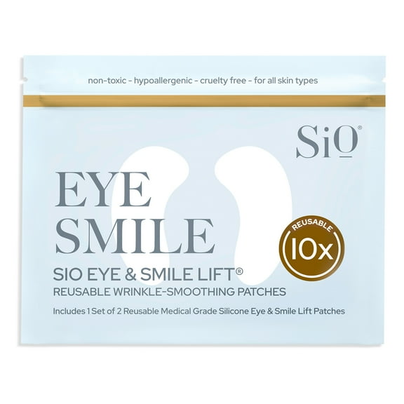 SiO Beauty Eye & Smile Lift - Eye & Smile Anti-Wrinkle Patches 2 Week Supply - Overnight Smoothing Silicone Patches for Wrinkles and Fine Lines