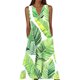 thumbnail image 3 of TaTaai Womens Summer Beach Maxi Dress Sleeveless V Neck Strap Design Casual Loose Fit Vacation Boho Style Long Sundress Gift, 3 of 5