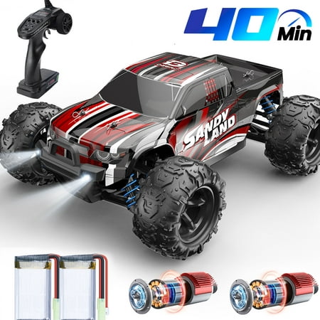 RC Car High Speed Remote Control Car 4WD off Road RC Truck Vehicle 30+ MPH for Adults Gifts for Kids Play Outdoor 2 Batteries