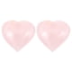 thumbnail image 1 of 2 piezas de piedra de cristal creativa en forma de corazón, piedra rosa en forma de corazón, 1 of 7