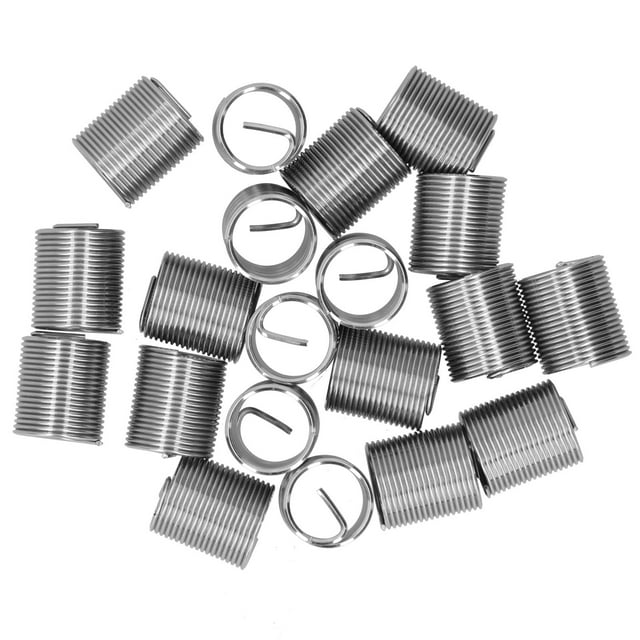 Thread Repair M14 X 1.25 Spiral Circle Insert Reducer Nut Threaded Expand Socket Set with Stainless Steel SUS304, M14 X 1.25 Thread, Convenient Metric to Inch Conversion for