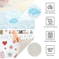 thumbnail image 3 of Yayeee Bath Rug for Bathroom Floor Non Slip Rectangle Fluffy Soft Absorbent Mat, 16"x24", Red Nordic Christmas House, 3 of 7