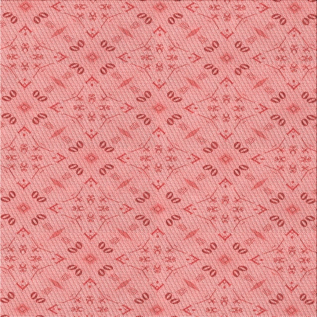 Ahgly Company Tapis d'Intérieur Lavable en Machine Carré Transitionnel Rose Pastel, 4 Pieds Carré