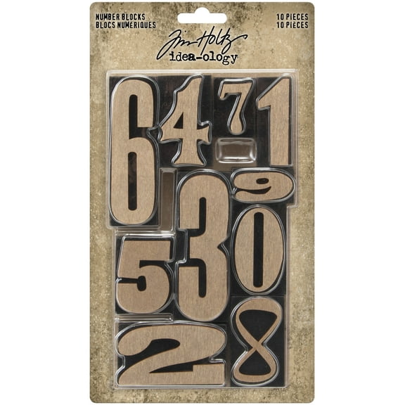 Tim Holtz Idea-ology Number Blocks