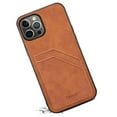 thumbnail image 3 of SaniMore Case for iPhone 14 6.1" 2022 Release, Ultra-thin Lightweight PU Leather Skin Card Slots Shockproof TPU Bumper Anti-drop Rugged Cover For iPhone 14 6.1" 2022 Release, Brown, 3 of 8