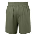 thumbnail image 3 of toraway Mens Summer Shorts Elastic Waist Drawstring Beach Shorts Solid Color Loose Shorts With Pockets M, 3 of 3