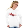 thumbnail image 3 of Funny Mom Master of Moods Mothers Day Women Crewneck Sweatshirt Brisco Brands S, 3 of 6