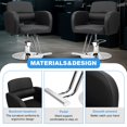 thumbnail image 4 of Hydraulic Hair Salon Chair Swivel Stool, 360-Degree Rotation Height Adjustable Barber Chair, Strong Load Bearing Rolling Swivel Hair Salon Chair with Hydraulic Pump TidBay, 4 of 8