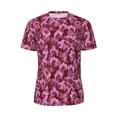 thumbnail image 5 of Wukai Orchids Flowers Print Men's Short-Sleeved Mesh T-Shirt,Quick-Dry Short Sleeve Workout T-Shirt-Large, 5 of 8