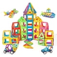 thumbnail image 1 of Bloques de construcción magnéticos 100 piezas Imanes de juguete magnéticos Bloques de construcción magnéticos para niños Juguetes magnéticos Bloques de construcción magnéticos, 1 of 4