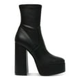 thumbnail image 2 of STEVE MADDEN Womens Black 1-1/2" Platform Padded Hoopla Round Toe Block Heel Zip-Up Heeled Boots 7.5 M, 2 of 4
