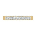 thumbnail image 3 of 1/2 Carat Princess Cut Diamond Wedding Band Ring in 14K Yellow Gold (Ring Size 10.75), 3 of 4