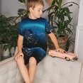 thumbnail image 4 of Balery Planet Earth Conjunto de Pijama Infantil de Manga Corta con Estampado – Ropa de Dormir de Algodón Suave-X-Large, 4 of 6