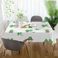 thumbnail image 6 of Coolnut Saint Patrick Clover Green Tablecloth Rectangle Colorful Table Cloth Large Square Table Cover for Dining Kitchen Party 60"x108" Decor Gift, 6 of 7