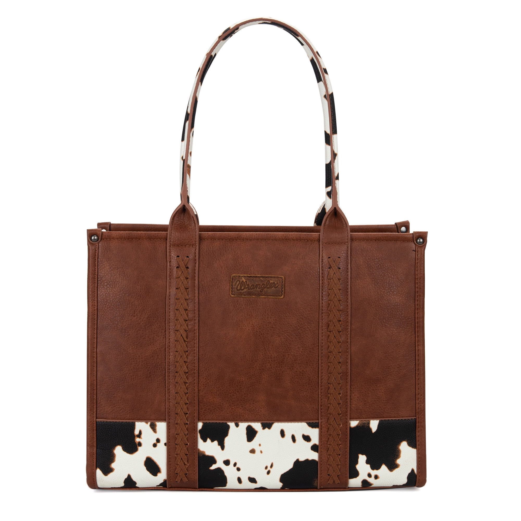 Wrangler Tote Bags for Women Top-handle Handbags and Purses for Women, Brown