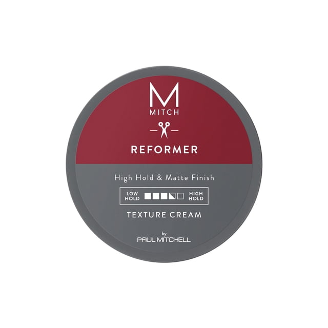 MITCH by Paul Mitchell Reformer Crema Texturizante, Para Hombre, Fijación Alta, Acabado Mate, Para Todo Tipo de Cabello, Especialmente Cabello Fino a Medio, 85 g