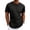 A Black, variant on Men's Heavy Weight Crew Neck True Classic Tees Men Men's Summer Casual Short Sleeved Solid Color Thin Breathable Fashion Shirt Blue L
